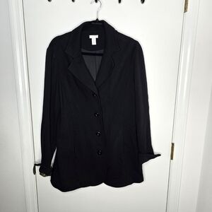 Chico's Elegant Black Blazer Size Large (Chico's 2)